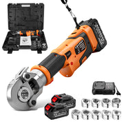 Electrohydraulic crimping pliers with battery & automatic pressure control, TH/V profiles