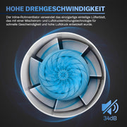 Tystgående badfläkt 100 mm – din specialist på frisk luft i badrummet