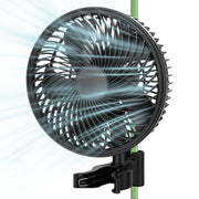 Grow Circulation Fan 320 CFM – Quiet Clip Fan with EC Motor, 10 Speeds, Oscillation, IP44