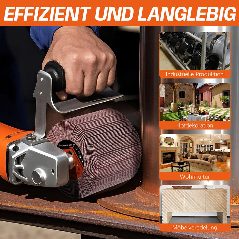 Hochwertige Schleifwalzenbürste aus Siliziumcarbid - Schleifpapier – Effiziente Oberflächenbearbeitung für Metall und Holz