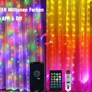Slimme gordijnverlichting – 300 leds, 3×3 m, 16 miljoen kleuren, app & afstandsbediening