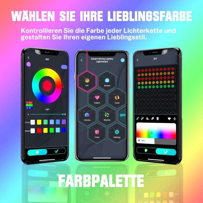 Slimme gordijnverlichting – 300 leds, 3×3 m, 16 miljoen kleuren, app & afstandsbediening