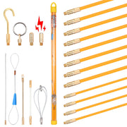 Cable pulling tool 12 m with accessories | fiberglass for cables 1–4 mm²