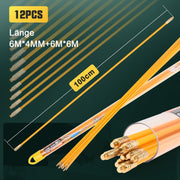 Cable pulling aid 12 m with accessories | fiberglass for cables 1–4 mm²