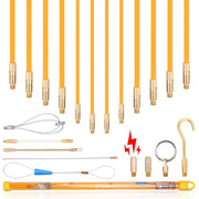Cable pulling aid 12 m with accessories | Fiberglass for cables 1–4 mm²