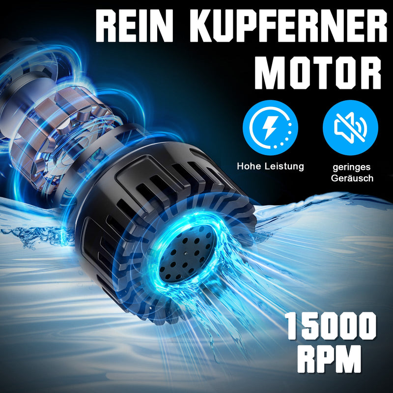 Sladdlös batteridriven regntunnspump – vattenöverföringspump 50 l/min, 10 m lyfthöjd, bärbar 18V-pump