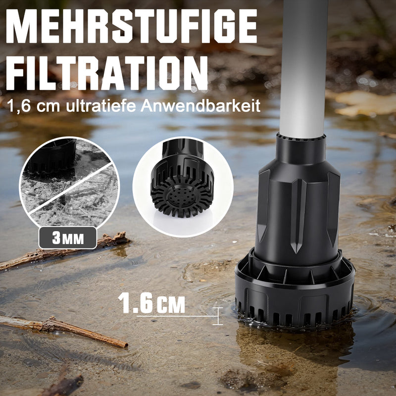 Sladdlös batteridriven regnvattentunna-pump – vattenöverföringspump 50 L/min, 10 m lyfthöjd, bärbar 18V-pump
