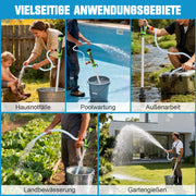 Sladdlös batteridriven regntunnspump – vattenöverföringspump 50 L/min, 10 m lyfthöjd, portabel 18V-pump