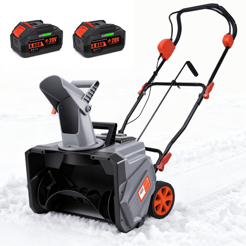 Sladdlös 1500W batteridriven snöslunga, 46 cm bredd, 6 m kastlängd, IPX4
