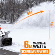 Sladdlös elektrisk snöslunga 1500W – 46 cm arbetsbredd, 40V-batteri, lätt och kraftfull för gångvägar, uppfarter och trädgårdar