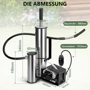 Cold smoke generator with 25W air pump – electric smoke generator for fish & meat