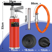 Max.10 Bar High-Pressure Pipe Cleaning Pump Drain Cleaner with 3 Attachments
