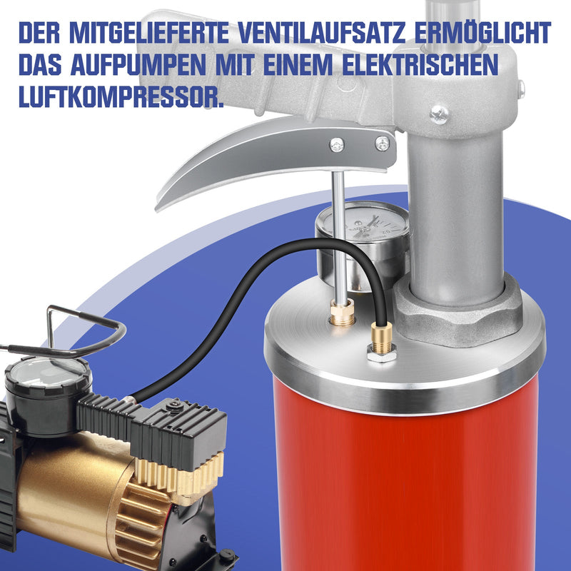 Max. 10 bar high-pressure pipe cleaning pump, drain cleaner with 3 attachments