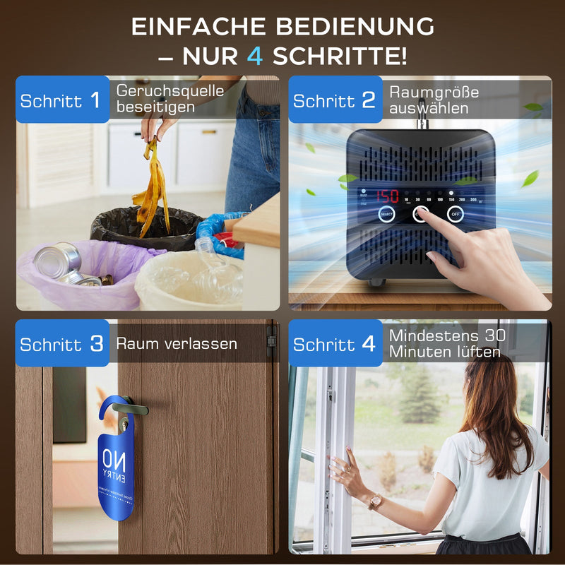 Ozone generator 65,000 mg/h – Professional ozone generator for odor removal up to 300 m²