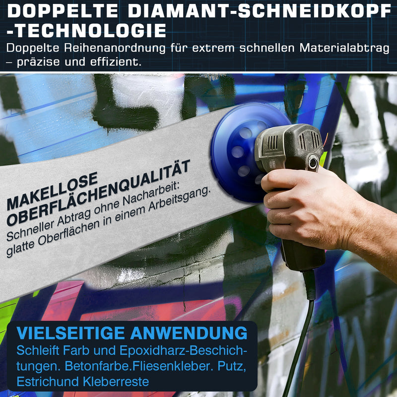 Premium Diamant - Turboschleifscheibe 100 mm mit 20 mm Bohrung für Winkelschleifer