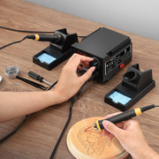 Professional pyrography machine with digital control, 33 pen tips, for wood, leather, and craft projects – precision and versatility