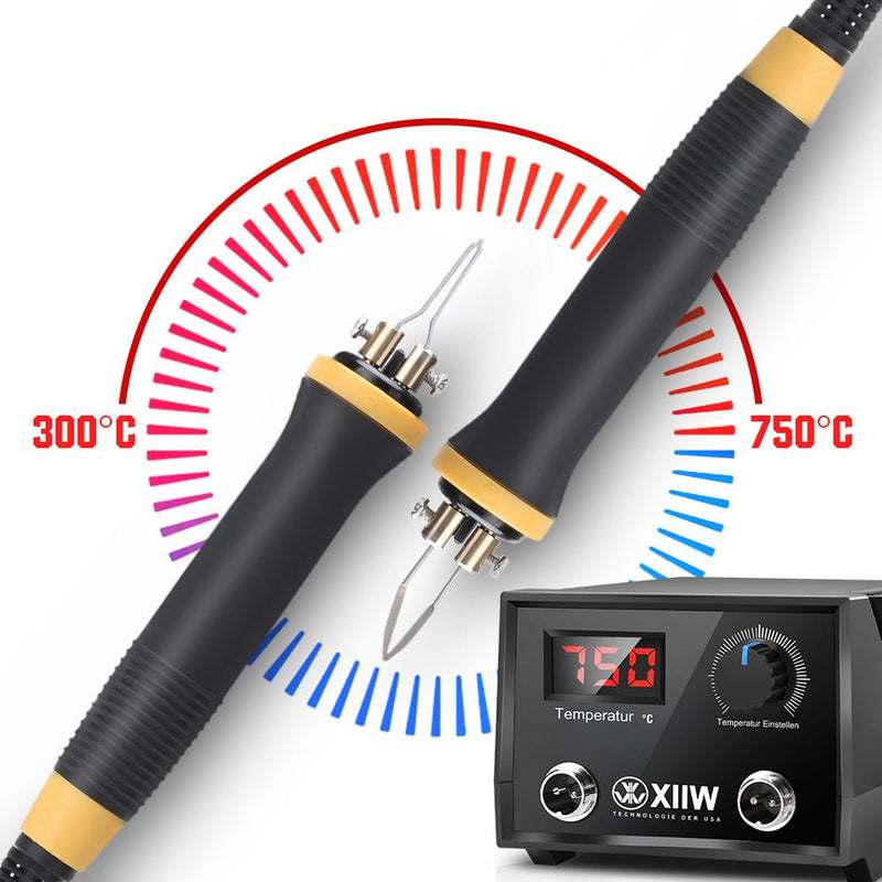 Professional pyrography machine with digital control, 33 pen tips, for wood, leather, and craft projects – precision and versatility