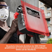 Profi Betonfräse & Sanierungsfräse 1600W | mit Drehzahlregelung | für Putz, Kleber & Beton