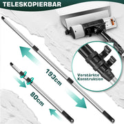 Professional surface filler system (21-piece) | 5 sizes, telescopic pole, 5 spare blades & case