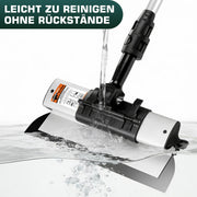Professional flat trowel system (21-piece) | 5 sizes, telescopic pole, 5 replacement blades & case