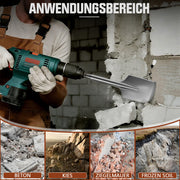 Robust SDS Max spade chisel for precise work on concrete, tiles and plaster