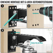 heavy-duty retractable casters for workbench – 50 mm, adjustable, 150 kg load capacity
