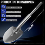 SDS Max spade chisel 435×110 mm – precise work for renovation and demolition