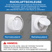 Solar Ventilator 150/200mm – Leise, Akku - betrieben, Hühnerstall, Gewächshaus & Schuppen