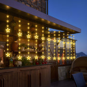 S tar string lights 2 m, 144 LEDs, warm white, 8 modes, timer, IP44, for indoor & outdoor use