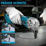 XIIW Akku-Blechknabber mit 2×4,0-Ah-Akkus – 1900 Hübe/min, 360° Schneidkopf, 3 Stufen für Aluminium, Kupfer & Stahlblech