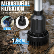 XIIW Akku-Wasserpumpe mit 2×4Ah Akkus, 3600 l/h, 10 m Förderhöhe, 3/4 Zoll – Transferpumpe für Regentonne, Pool, Keller & Garten
