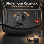 XIIW Heizspirale für Räucherofen 2000W, Elektrisches Heizelement mit stufenloser Regelung, für Räucherschrank, 33,5 cm
