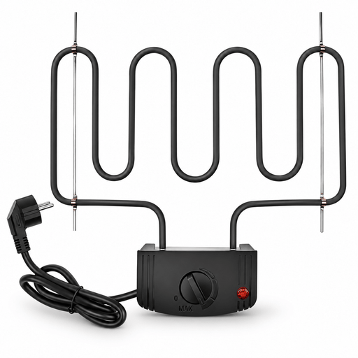 XIIW Heizspirale für Räucherofen 2000W, Elektrisches Heizelement mit stufenloser Regelung, für Räucherschrank, 33,5 cm