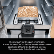 XIIW Heizspirale für Räucherofen 2000W, Elektrisches Heizelement mit stufenloser Regelung, für Räucherschrank, 33,5 cm