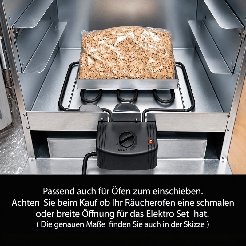 XIIW Heizspirale für Räucherofen 2000W, Elektrisches Heizelement mit stufenloser Regelung, für Räucherschrank, 33,5 cm
