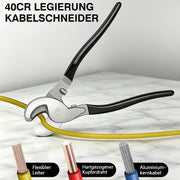 XIIW Hydraulische Crimpzange 4–50 mm² – Kabelschuhzange mit 9 Pressbacken, Kabelschneider und Transportkoffer