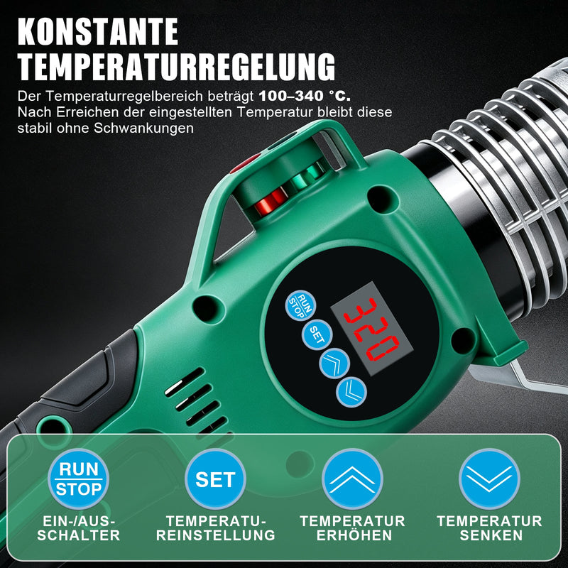 XIIW Poste de soudage par emboîtement 1500 W, affichage numérique, 6 embouts chauffants Ø20–63 mm pour PPR, PE, PB et PERT