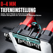 XIIW Wandfräse 1600W, Sanierungsfräse 120 mm mit Seitenfräser, 1000–4000 U/min für Putz, Farbe & Kleberreste