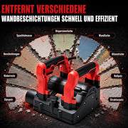 XIIW Wandfräse 1600W, Sanierungsfräse 120 mm mit Seitenfräser, 1000–4000 U/min für Putz, Farbe & Kleberreste