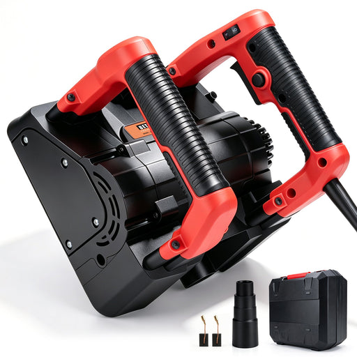 XIIW wall chaser 1600W, renovation cutter 120 mm with side cutter, 1000–4000 rpm for plaster, paint & adhesive residue