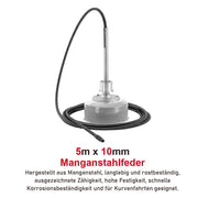 500W Rohrreinigungsmaschine mit 18,5m Ø16mm & 2,5m Ø10mm Spirale für Ø30 - 100mm Rohrleitungen