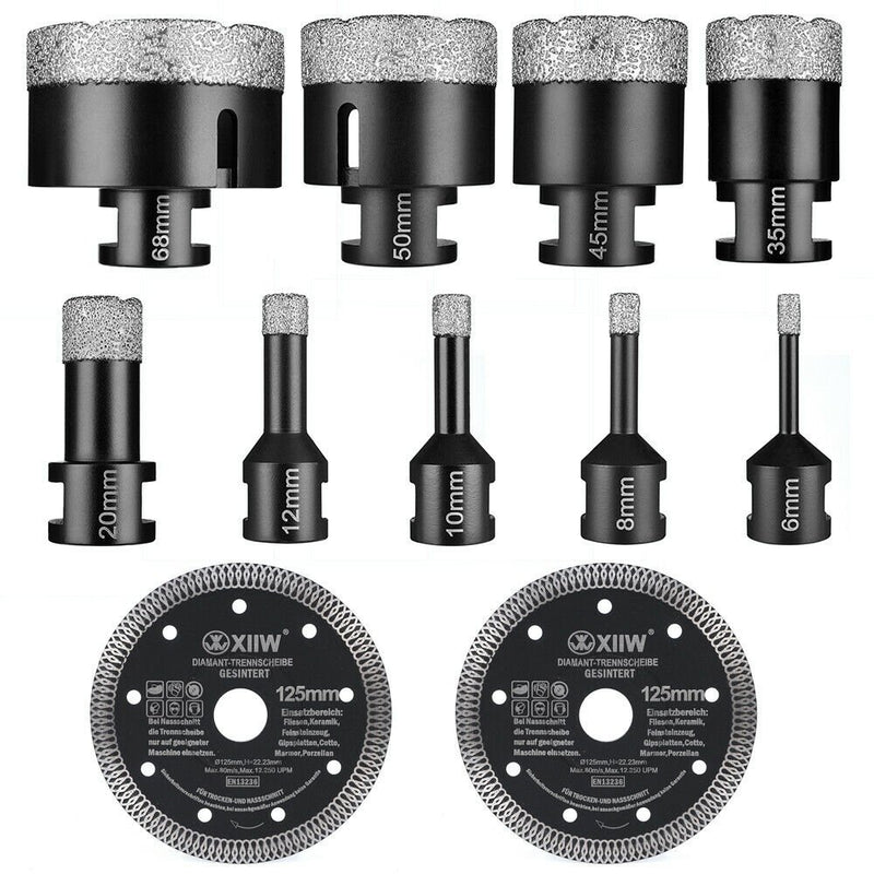 Diamond cutting disc & core drill set – professional tile setter tool 125mm