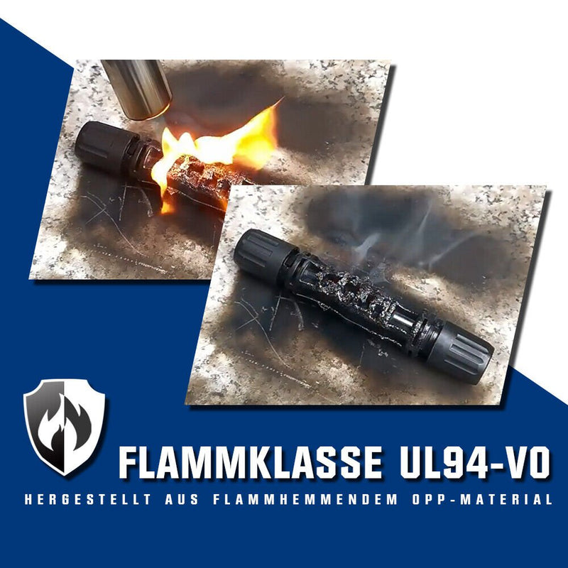 Photovoltaisk solarkabel | 4mm² 6mm² 10mm² | 10m 50m 100m | med 3 par MC4-stik