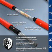 Solcellekabel | 4mm² 6mm² 10mm² | 10m 50m 100m | med 3 par MC4-stik