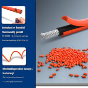 Solarkabel til solceller | 4mm² 6mm² 10mm² | 10m 50m 100m | med 3 par MC4-stik