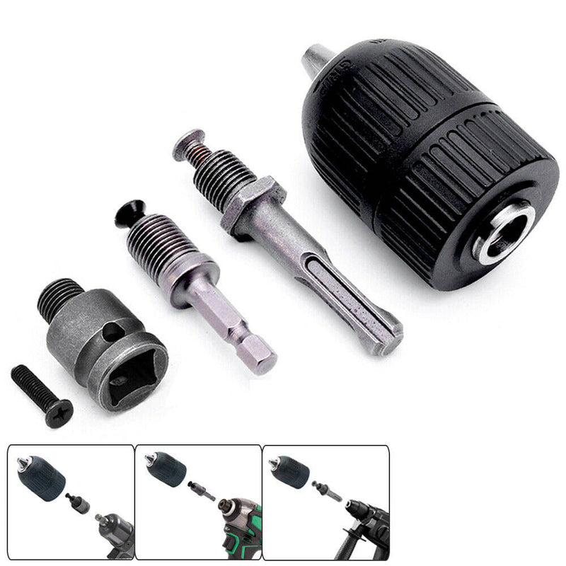 Snelspanboorkop | 2 - 13mm | 1/2 - 20UNF | SDS+HEX+adapter voor slagschroevendraaier
