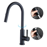 XIIW Sink Faucet Mixer Tap | Pull-out | High Pressure | with Spray Head | 2 Spray Modes | 360° | Retractable Hose