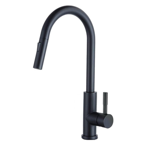 XIIW rubinetto per lavello miscelatore | Estraibile | alta pressione | con doccetta | 2 tipi di getto | 360° | tubo retrattile